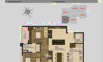 Imagem 5: Apartamento com 3 dormitórios à venda, 103 m² por R$ 841.833,00 - Cristo Rei - Curitiba/PR