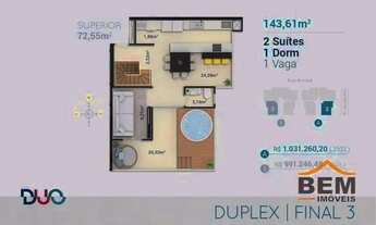 Imagem 3: Apartamento com 2 dormitórios à venda, 143 m² por R$ 1.320.929,00 - Balneário Santa Clara