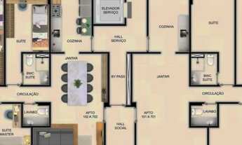 Imagem 7: Lançamento 140 Metros em Apipulcos, 4 Quartos sendo 2 Suítes, Varanda Gourmet