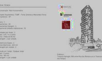 Imagem 5: Next On 399 Apartamento para venda possui 107m² 2 suítes + gabinete com 2 vagas na garage