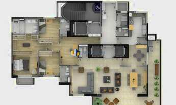 Imagem 4: Apartamento alto padrão novo com 4 dormitórios