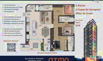 Imagem 4: Apartamento 3 dormitórios para Venda em Porto Belo, Balneário Perequê, 3 dormitórios, 3 su