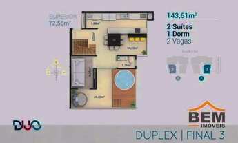 Imagem 5: Apartamento com 2 dormitórios à venda, 143 m² por R$ 1.320.929,00 - Balneário Santa Clara