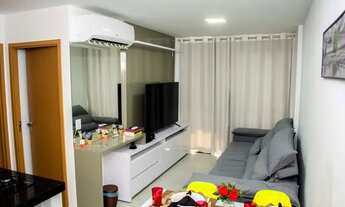 Imagem: Quarto e sala na ponta verde com todos os