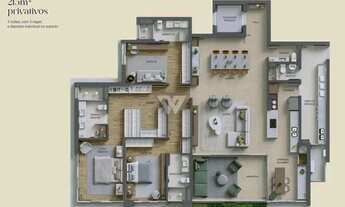 Imagem 3: APARTAMENTO 215 m² - 3 SUÍTES - CABRAL - 3 VAGAS