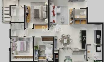 Imagem 4: Apartamento à venda, 3 quartos, 1 suíte, 2 vagas, Santa Mônica - Uberlândia/MG