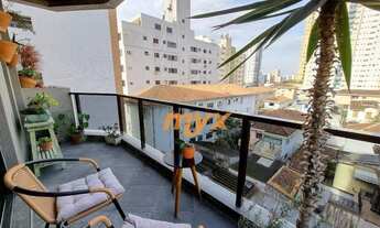 Imagem 1: Apartamento com 3 dormitórios à venda, 142 m² por R$ 730.000,00 - Embaré - Santos/SP