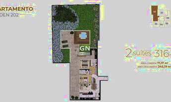 Imagem 4: Apartamento com área privativa à venda, 2 quartos, 2 suítes, 4 vagas, Lourdes - Belo Horiz