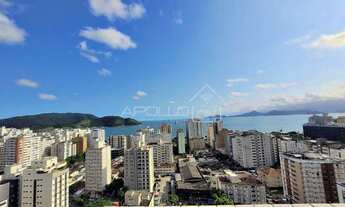 Imagem 2: Apartamento com vista mar, 2 dormitórios, 2 vagas e lazer em Santos