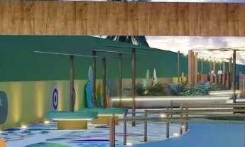 Imagem 5: Flat frente jardim com 30 m² de área construída, varanda, 1 suíte e 1 vaga de estacionamen