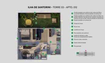 Imagem 4: 032 Vende-se Apartamento no Condomínio Ilha de Santorinni MRV Localização: Rua Boa Esp