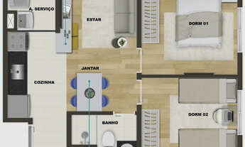 Imagem 5: Vila Mascote 2 dormitorios