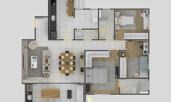 Imagem: Apartamentos de 3 dormitórios sendo 1 suíte