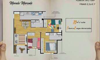 Imagem 7: Pronto Para Morar Apartamento com 70m², 3 quartos em Santa Terezinha - Paulínia - SP