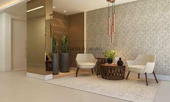 Imagem 7: Apartamento à venda em Curitiba, com uma suíte e um quarto simples, sala de estar/jantar