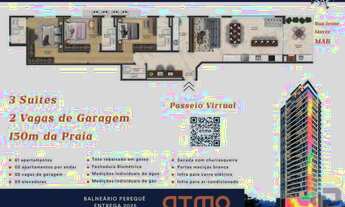 Imagem 2: Apartamento 3 dormitórios para Venda em Porto Belo, Balneário Perequê, 3 dormitórios, 3 su