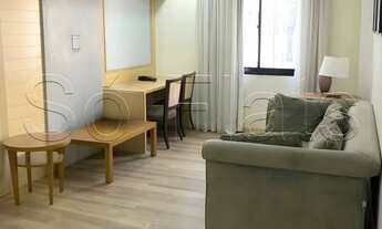 Imagem: Flat totalmente mobiliado em Moema, próximo