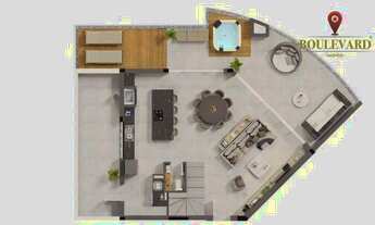 Imagem 2: Cobertura no Gran Solare Residencial com 3 dormitórios à venda, 155 m² por R$ 3.354.525