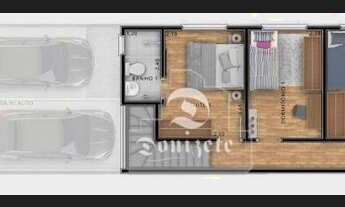 Imagem 5: Sobrado com 3 dormitórios à venda, 94 m² por R$ 630.000,00 - Parque das Nações - Santo And