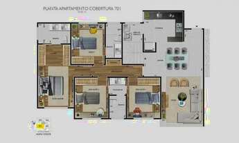 Imagem 5: Cobertura à venda, 4 quartos, 4 suítes, 4 vagas, Castelo - Belo Horizonte/MG