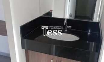 Imagem 7: Locação - Sala com sacada, cozinha planejada, área de serviço, 1 dormitório com armário em