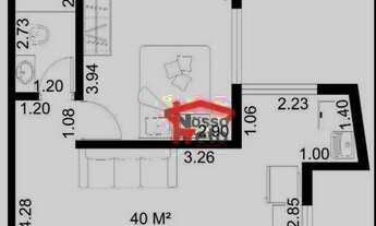 Imagem 2: Casa com 1 dormitório para alugar, 40 m² por R$ 2.610,00/mês - Jardim Mangalot - São Paulo