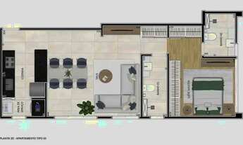 Imagem 7: Apartamento à venda no Travessia com 2 quartos e 63m²