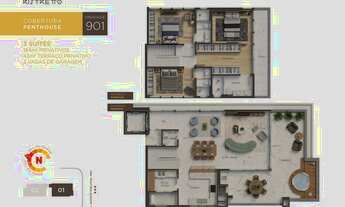 Imagem 7: APARTAMENTO com 3 dormitórios à venda com 499.26m² por R$ 2.233.020,00 no bairro Bigorrilh