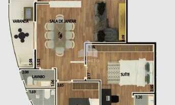 Imagem 5: Lançamento: apartamento com 2 suítes, varanda gourmet à venda, 80 m² por R$ 349.000 - Vila