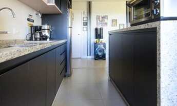 Imagem 3: Concept Palhano - Planta de 81 m² - Varanda com Churrasqueira