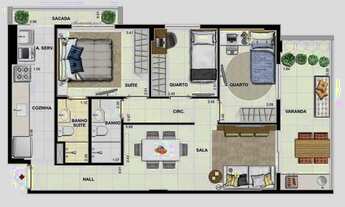 Imagem 1: Apartamento para aluguel possui 78 metros quadrados com 3 quartos em Pechincha - Rio de Ja