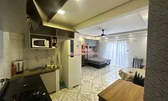 Imagem 4: Kitnet com SACADA MOBILIADA PARA ALUGAR DEFINITIVO na Ocian - Praia Grande/SP