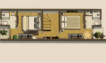 Imagem 2: Sobrado Novo Esquina,2suítes,2vagas,amplo terreno para área festas c/Piscina