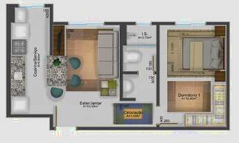 Imagem 5: APARTAMENTO com 2 dormitórios à venda por R$ 212.000,00 no bairro Lamenha Grande - ALMIRAN