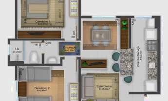 Imagem 6: APARTAMENTO com 2 dormitórios à venda por R$ 212.000,00 no bairro Lamenha Grande - ALMIRAN