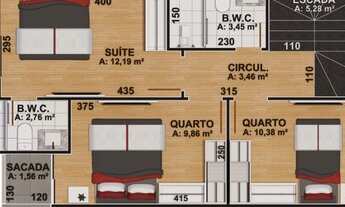 Imagem 4: Sobrado à venda no Bairro Alto em condomínio fechado com 3 quartos 2 vagas e amplo terraço