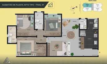 Imagem 4: Apartamento à venda, 3 quartos, 1 suíte, 3 vagas, Prado - Belo Horizonte/MG