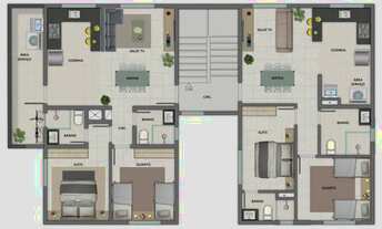 Imagem 3: Apartamento à venda, 2 quartos, 1 suíte, 1 vaga, Água Branca - Contagem/MG