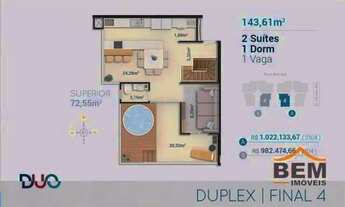 Imagem 7: Apartamento com 2 dormitórios à venda, 143 m² por R$ 1.320.929,00 - Balneário Santa Clara