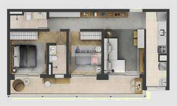 Imagem 6: Apartamento para venda possui 74 metros quadrados com 2 quartos em Vila Mariana - São Paul