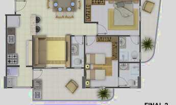 Imagem 7: PRAIA GRANDE - Apartamento Padrão - CAMPO DA AVIACAO