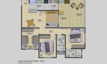 Imagem 16: APARTAMENTO BARRA DOS COQUEIROS GOLDEN VILLAGE NA BARRA DOS COQUEIROS