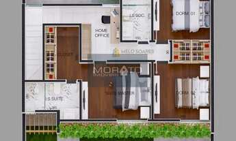 Imagem: Casa à venda, 3 quartos, 1 suíte, 2 vagas