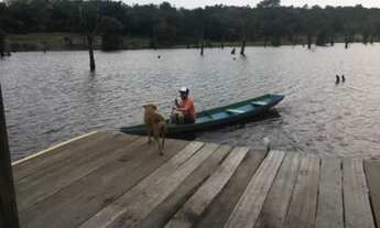 Imagem 5: Sítio com FLUTUANTE na beira do rio p/ eventos cristão