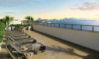 Imagem 7: Caminhos de Guanabara, Apartamento na planta, quarto, Varanda, vista para a Baía