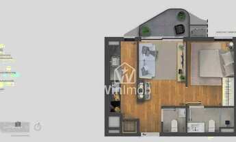Imagem 4: Apartamento com 1 dormitório à venda, 41 m² por R$ 610.000,00 - Praia de Belas - Porto Ale