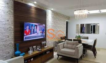 Imagem 2: Apartamento com 3 dormitórios à venda, 134 m² por R$ 740.000,00 - Vila Caminho do Mar - Sã