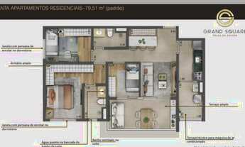 Imagem 4: Lançamento de apartamento 1 quadra do metrô praça da Árvore. 45m 63m 79m²