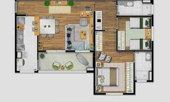 Imagem 4: Apartamentos à venda - 2 e 3 dorms - 69 a 109 m² - Syrah Residence - Bosque Flamboyant - T