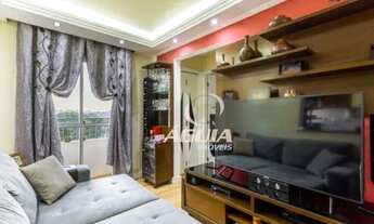 Imagem 3: Apartamento Mobiliado com 2 dormitórios à venda, 50 m² por R$ 342.000 - Vila Palmares - Sa